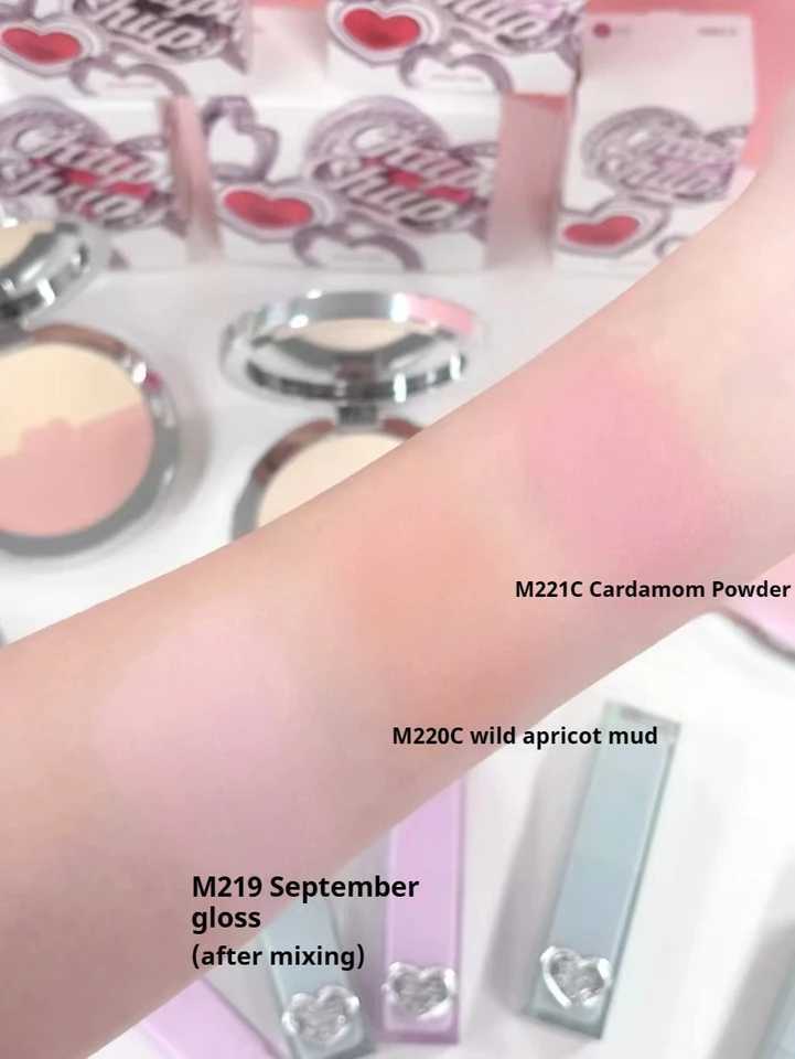JOOCYEE Gem Sand Powder Blusher Love Sand Makeup Palette To Remove Rough Powder Blush Contour Face Matte Brighten Y240815