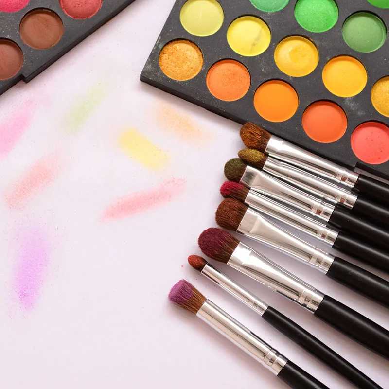 Professional eye makeup brush set Natural hair eye shadow lining eyebrow contour mixing Highlight stain makeup tool set W240814