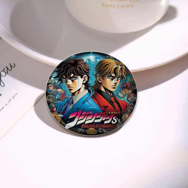 Classic anime Jojos fantasy adventure badge cartoon handmade brooch backpack clothing gift accessories high-definition printing pin W240815