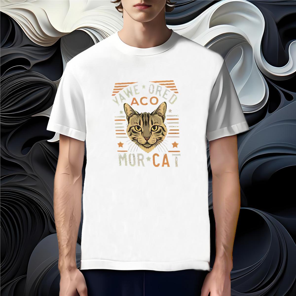 Popular T Shirts Men cat Breathable Soft Casual Custom Print Oversized 230g Cotton Men Tshirts Brand Top Tees