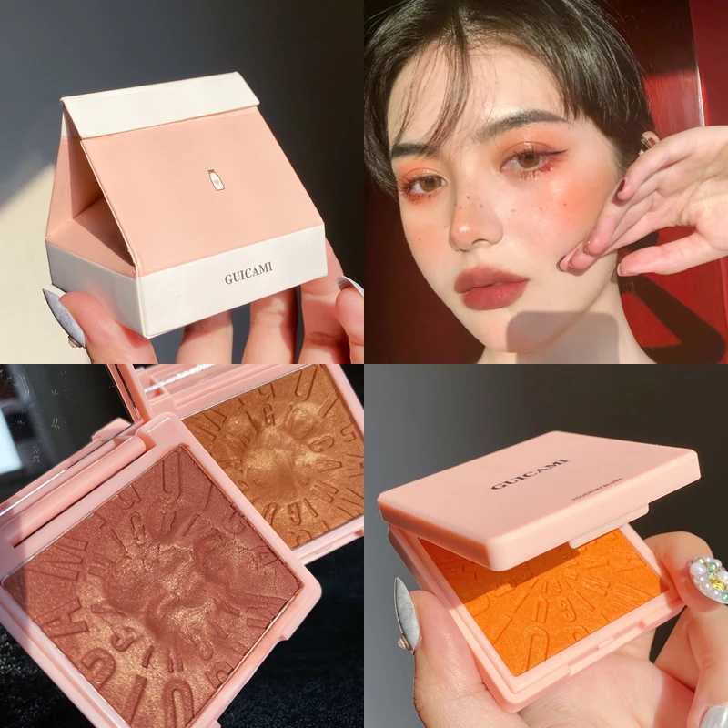 Makeup Blush Palette Face Contour Cheek Blusher Shimmer Glitter Highlighter Bronzer Palette paleta de blush Powder Highlight Y240815