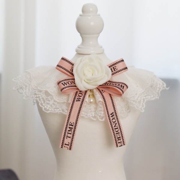Pet Bib Saliva Towel Rose Pearl Bib Dog Cat Cute Lace Bow Neck Collar Than Bear Teddy Bow Tie Collar