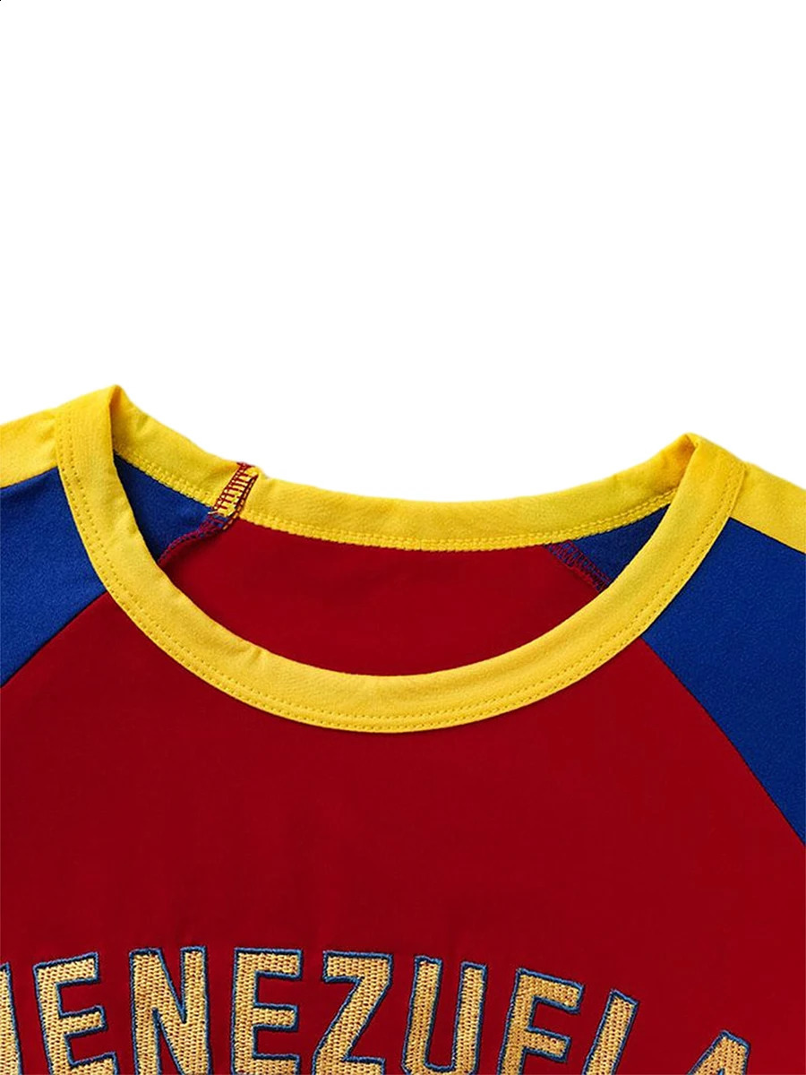 Womens sports short sleeved Tshirt crew neck patch work graphic top sexy slim fit contrasting color Y2k streetwear 240814