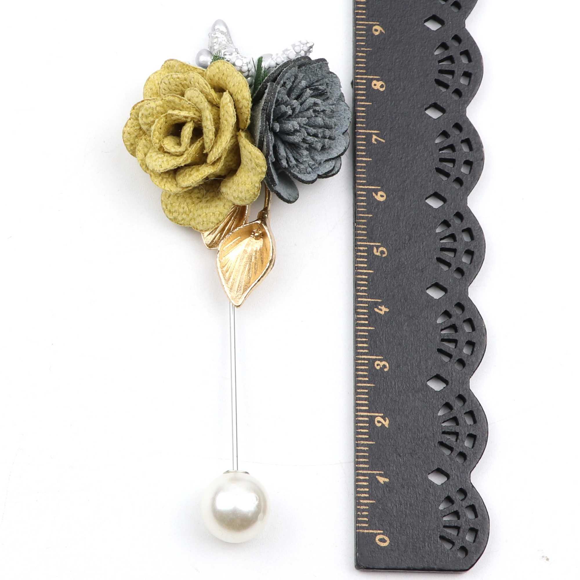 Fashion suit lapel pin rose brooch chain brooch mens and womens wedding party brooch accessories gifts W240815