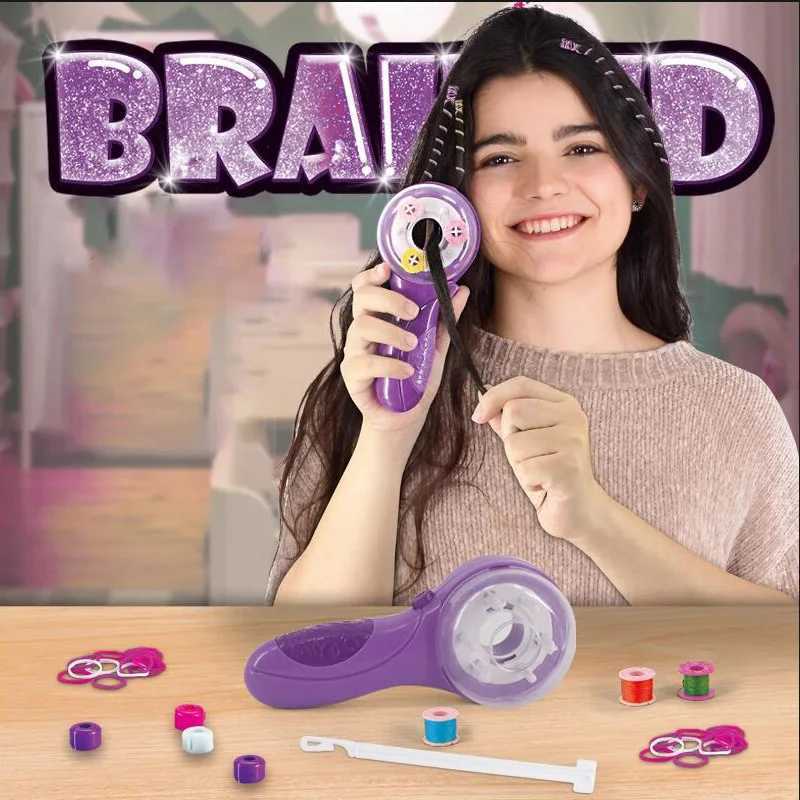 Electric Childrens Hair Weaving Kit DIY Automatic Hair Decoration Weaving Tool Set Fashion Salon Girls Hair W240814