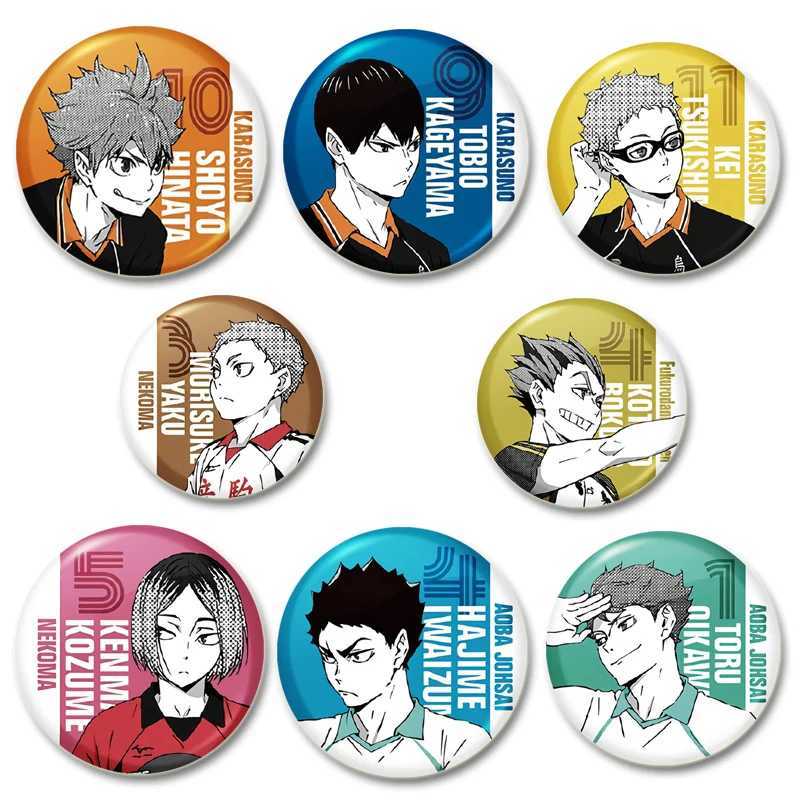 Animation Haikyuu!! Pins cartoon character Kenma Kozume badge volleyball boys handmade Brooches brooch backpack clothing gift W240815