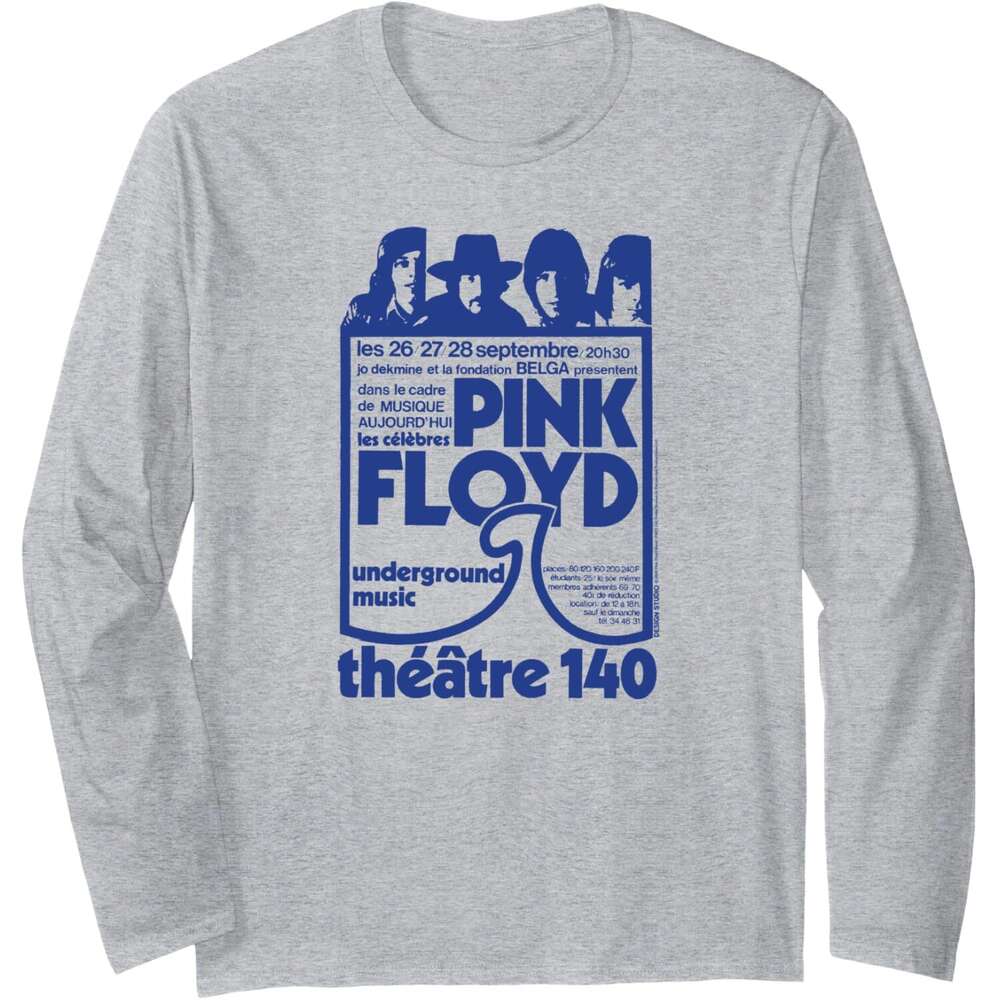 Long Sleeve Shirts for Men sweatshirt Theatre 140 Long Sleeve Tee Streetwear Casual tops clothes