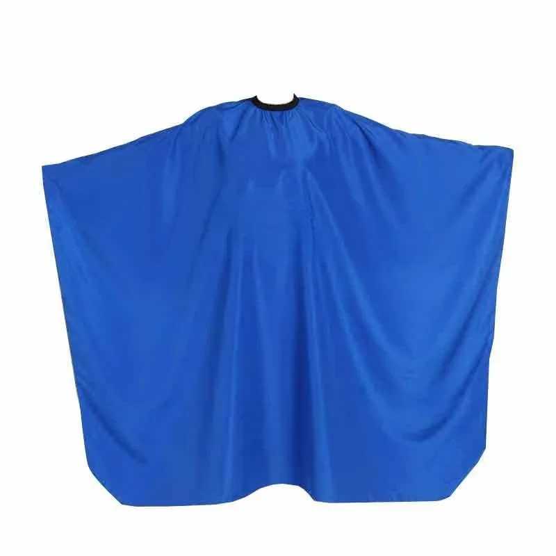 Professional barber opens the collar and releases the bag. Barber cloth bag protects the dress apron and hair salon accessories W240814