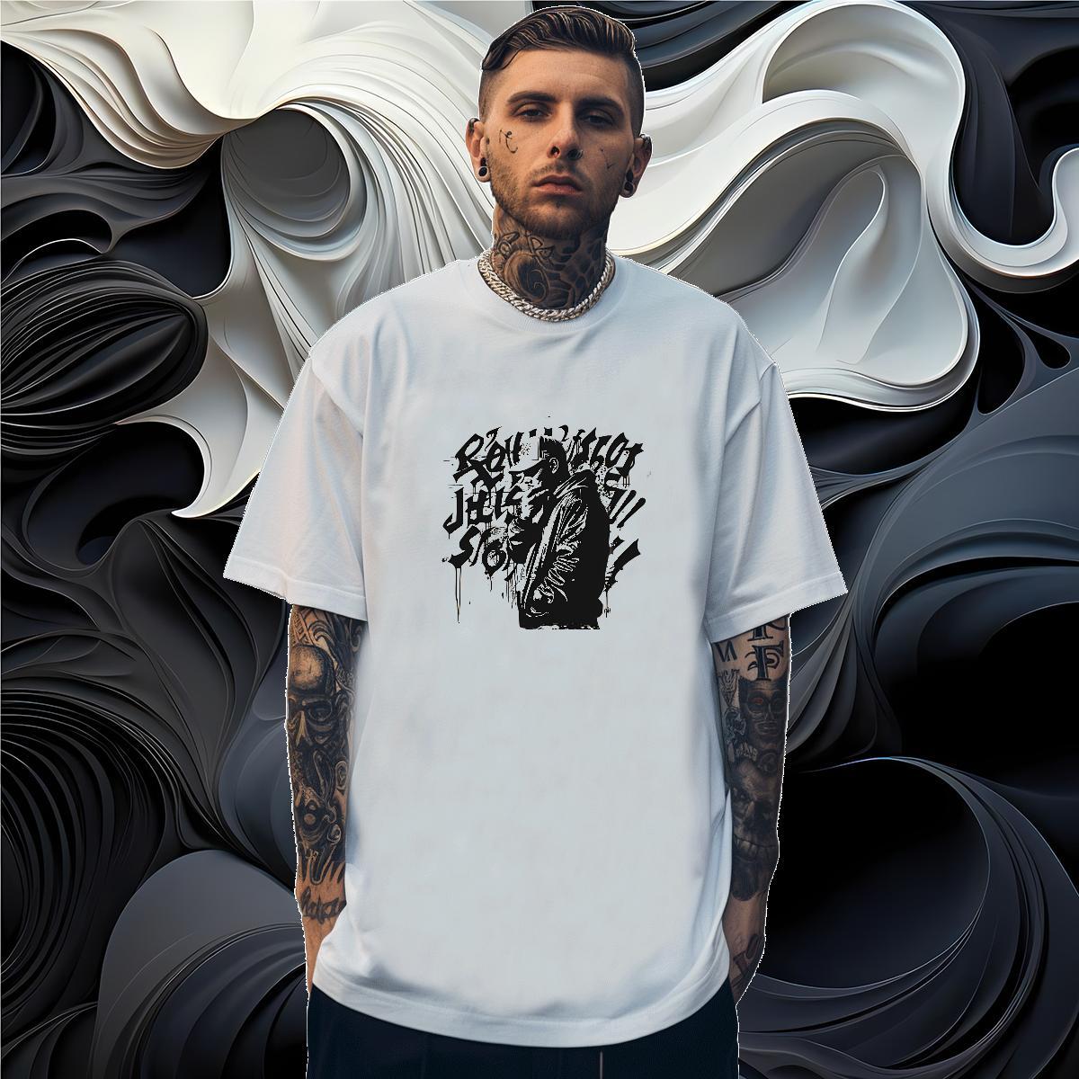 Men T Shirts 100% Cotton 230g character Daily Outfit O Neck Short Sleeves Custom Printing Couples T Shirts New Designer Comfortable Tee Shirt