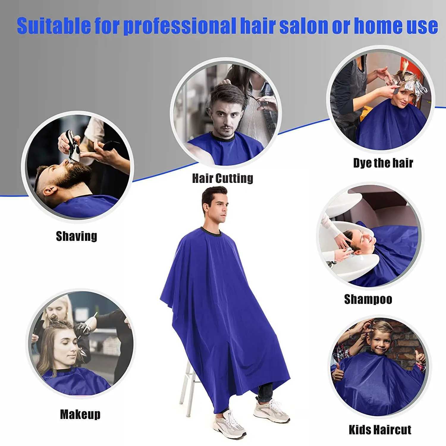 Professional hair salon nylon corner with closed button hair stylist styling corner neutral waterproof salon large hair clipper corner W240814