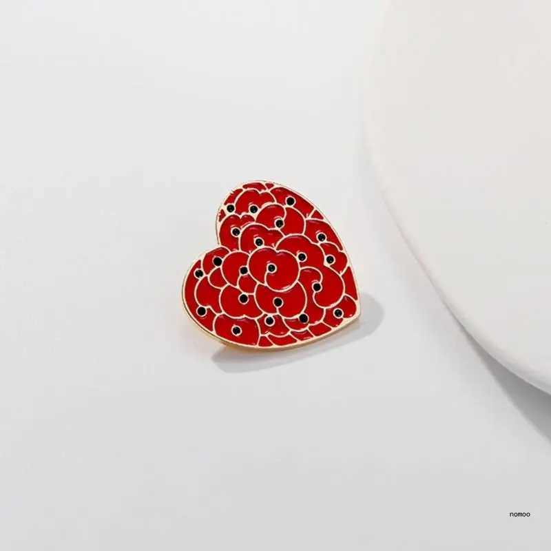Poppys lapel pin Versatile Flower Breastpin accessory flower brooch W240815