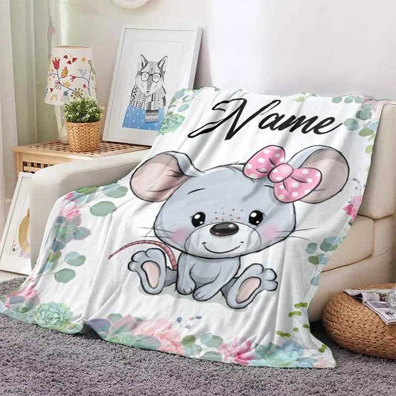 Custom Blanket Custom Name Blanket Kids Girl Boy Flannel Fleece Throw Blanket Personalized Family Friends Birthday Festival Gift Y240815