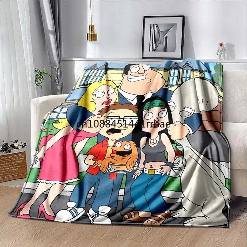 G-Guy Cool F-Family Blanket Childrens Warmblankets Flannel Soft and Comfortable Home TravelBlanket Birthday Gift Y240815