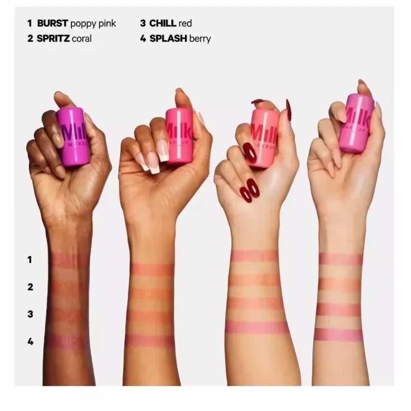 Original Milk Makeup Blush Stick Jelly Tint Blush Stick Lip Tinted Cooling Water Watercolor Multi Use Matte Blush Makeup Set Y240815