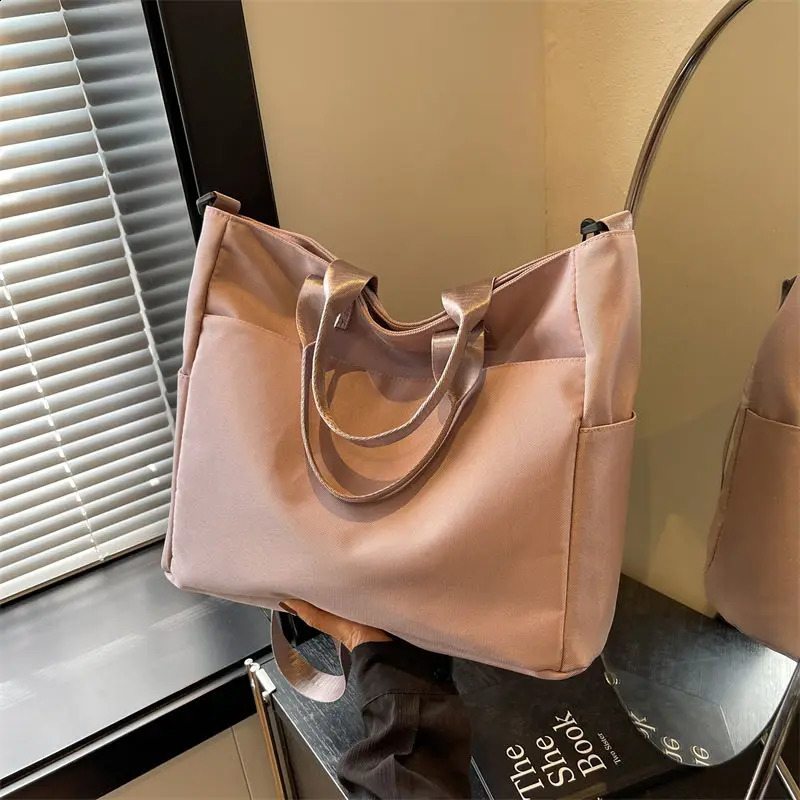 Canvas Simple Handbag Waterproof Oxford Canvas Computer Bag Business Briefcase Work File Bag 240813