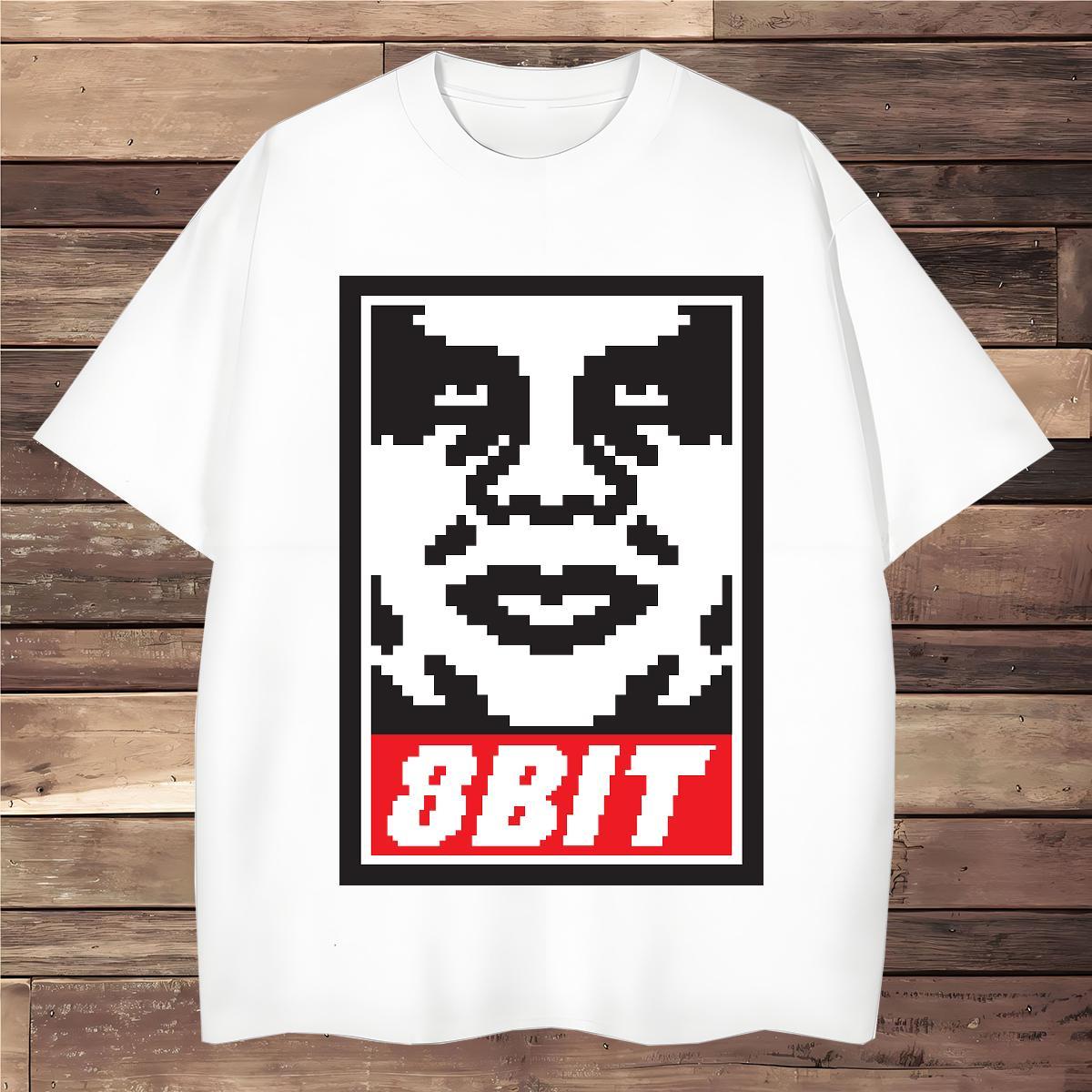 T shirt 230g 100% Cotton portrait Casual Beach Crew Neck Breathable Black White Tshirts Wholesale High Quality Tops Tees