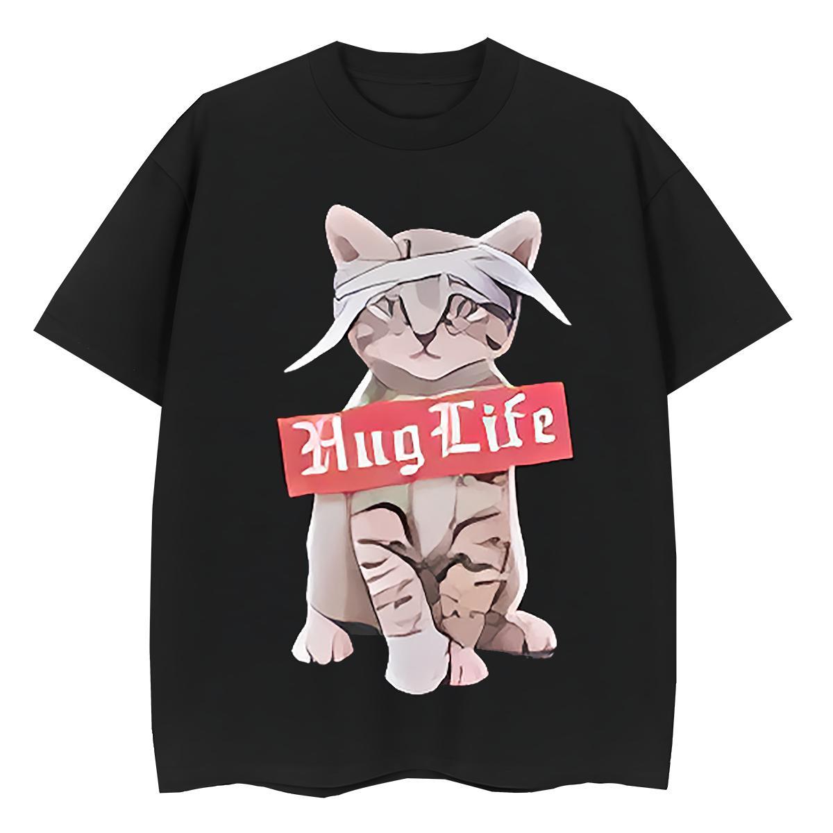 Designer T-Shirts cute O-Neck Short Sleeve Anime Printing Street Custom Print Oversized 100% Cotton 230g Mens Tshirts DIY Customized Tops Shirt