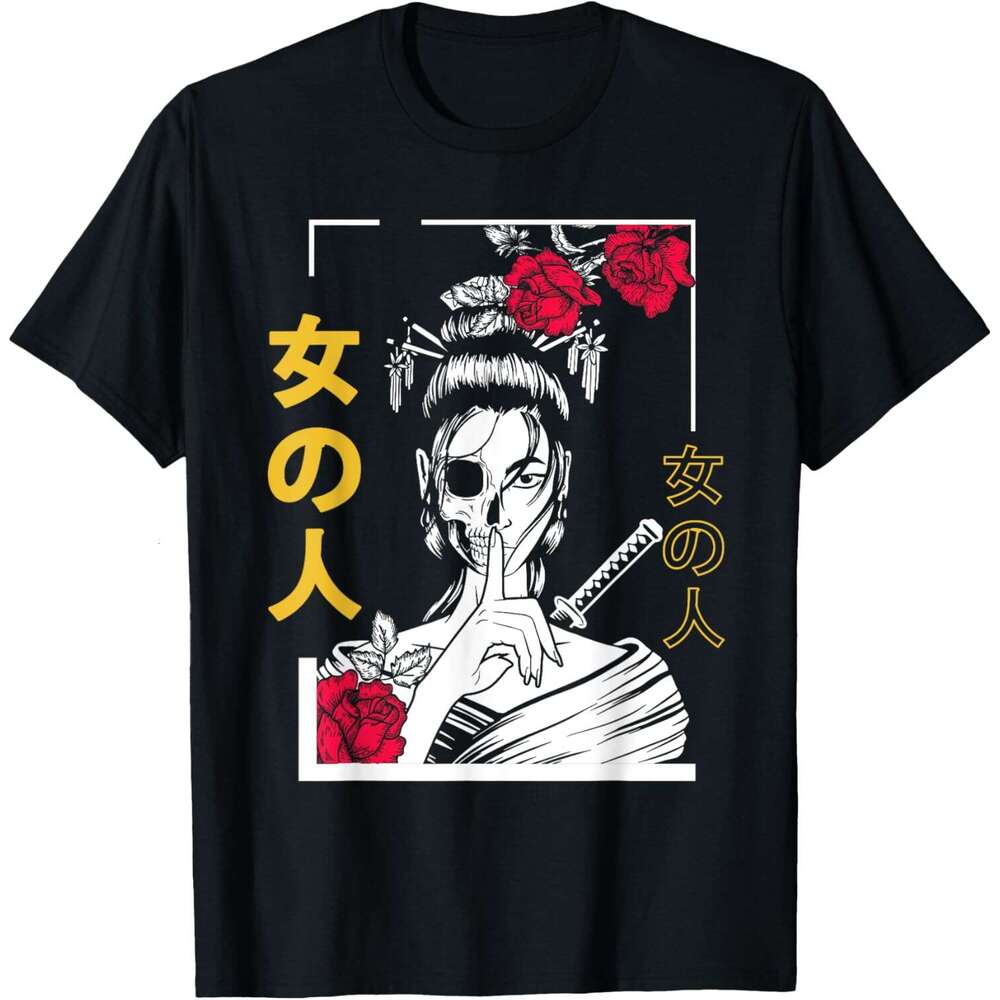 25ss T shirt for Mens Japanese Samurai Floral Warrior Geisha Woman Tokyo Anime T-Shirt Shirts Tshirt Graphic Tee Casual Tops Short sleeve Free shippin