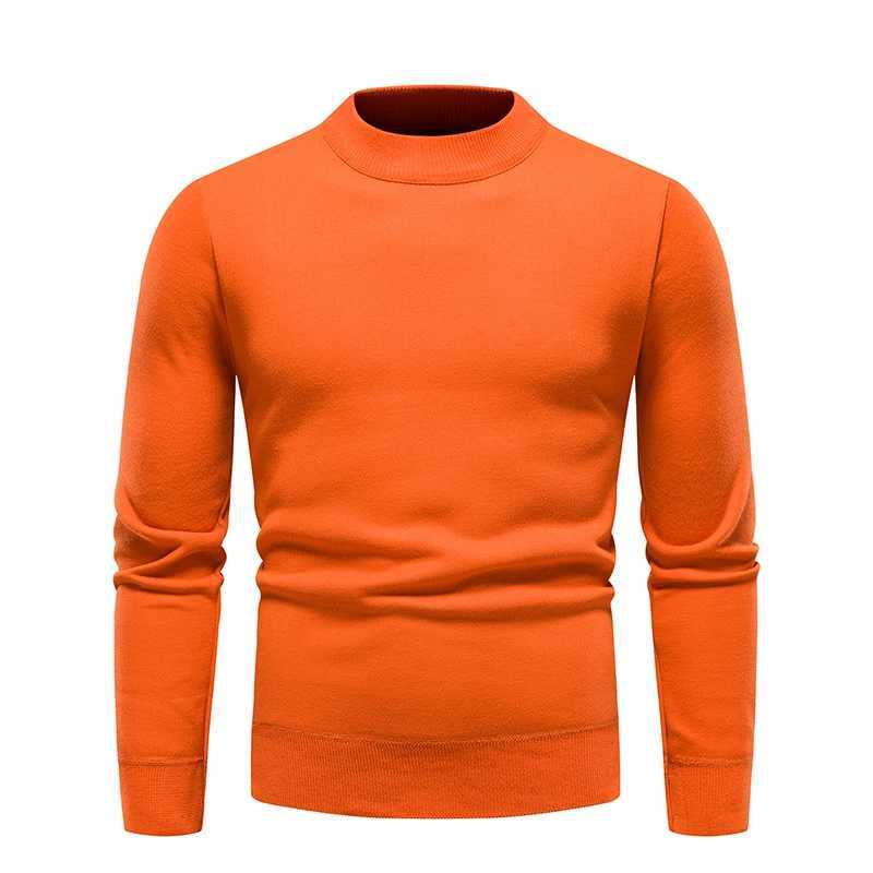 Sweater Men Autumn Winter Jumper Fleece Thickened New Korean Knitwear O-neck Solid White Black Cold Blouse Bottom Shirt ClothesXJ240814
