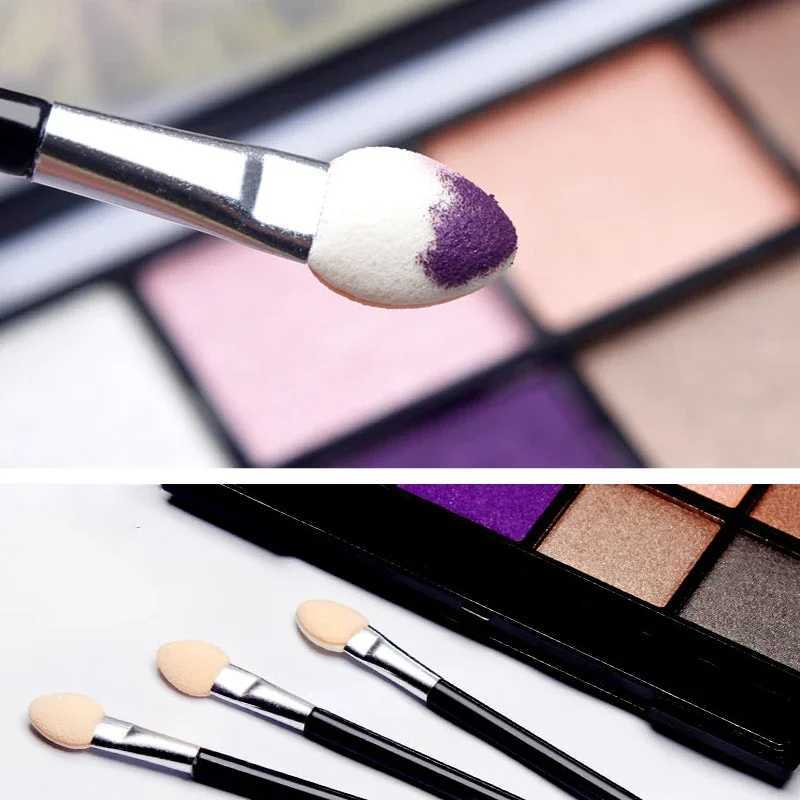 Portable eye brush sponge makeup sponge brush stick eye shadow nose lip decal brush beauty makeup tool W240814