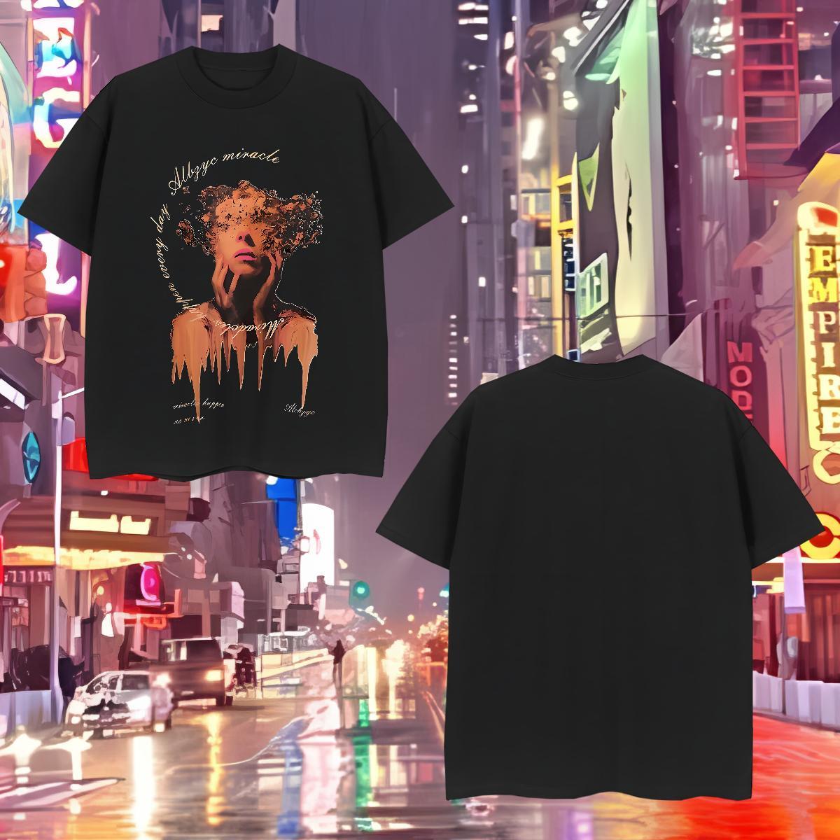 Men T Shirts 100% Cotton 230g Terror Outdoor Breathable Short Sleeve Black White Men Tops Tees Fashion Casual Wholesale Polos