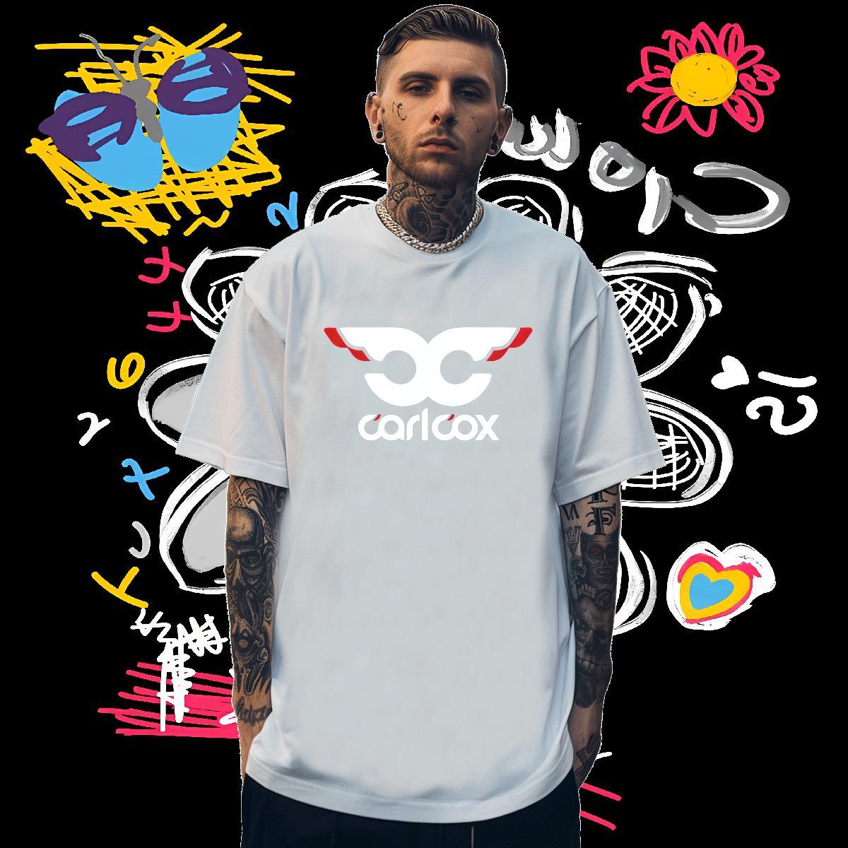 T Shirt For Man 230g 100% Cotton painting Casual Daily Wear Breathable Short Sleeve Black Oversized Tshirt for Man Woman Fashion Casual Cool Tees Shir