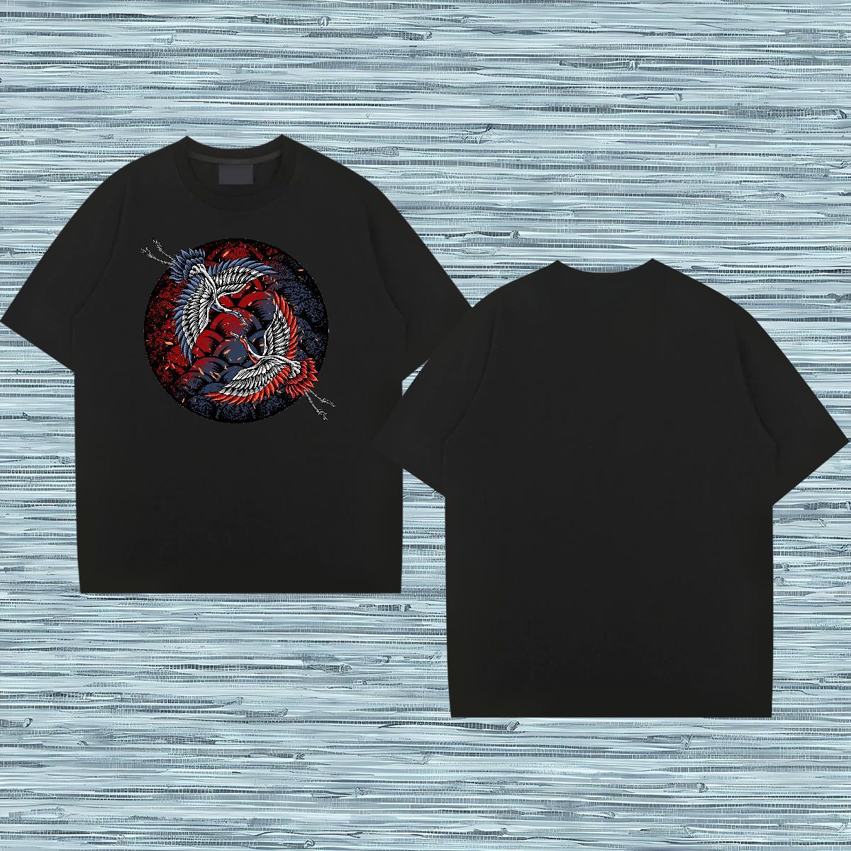 TOP Quality T Shirt For Man beautiful Breathable Short Sleeve Street Custom Print Plus Size 230g Cotton Men Tshirts New Designer Tops