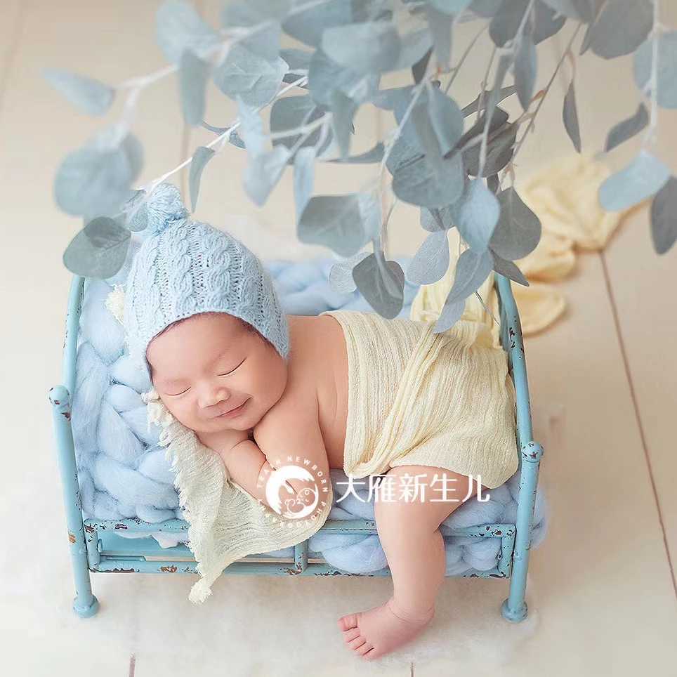 Newborn Cheesecloth Wrap Baby Photography Props Posing Fabric Cotton Stretch Blanket Hand Dyed Newborn Layer Wrap Y240815