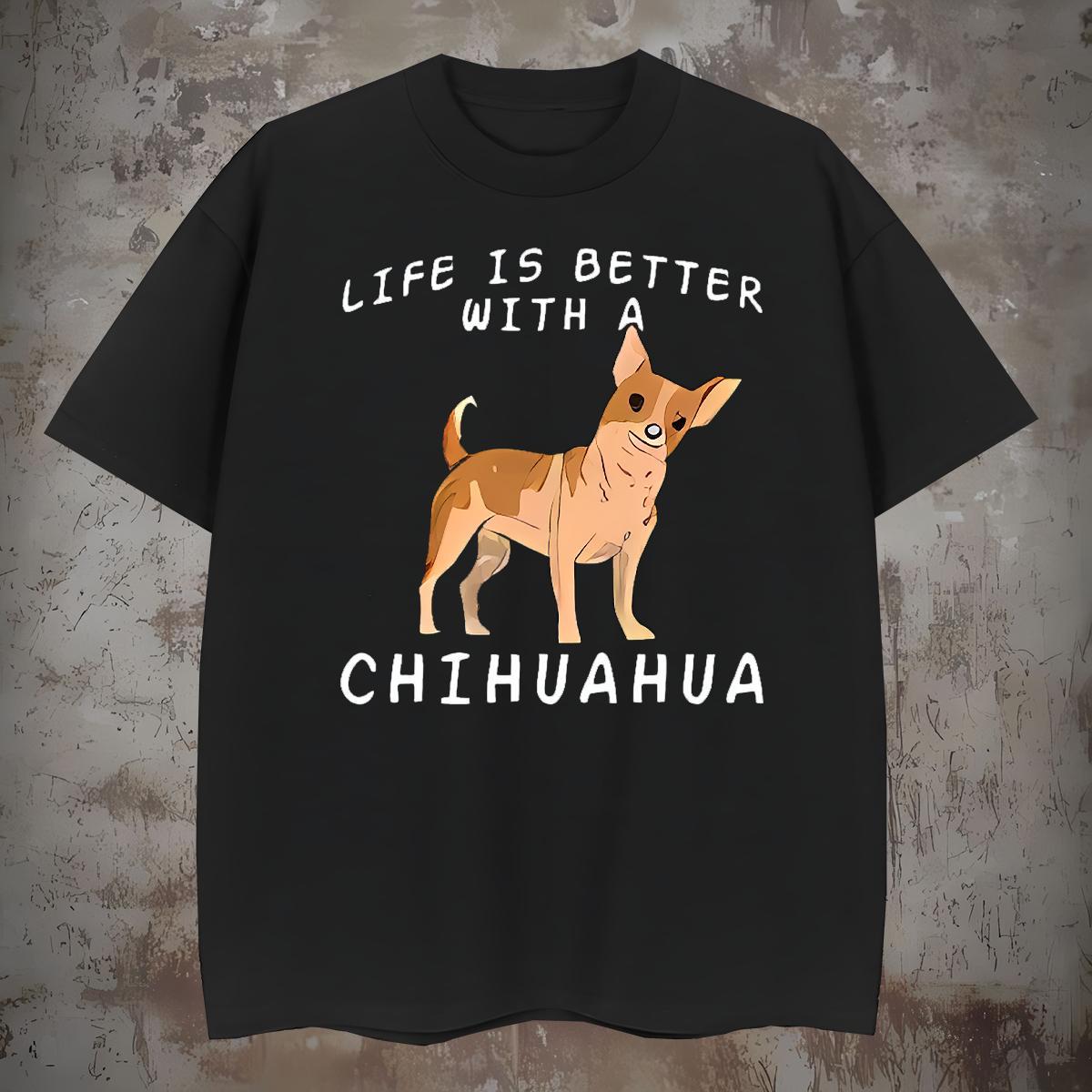 Designer T shirt dog Round Neck Short Sleeve Casual Daily Wear Oversized 230g Pure Cotton Men Tops Tees 2024 Tops Shirt