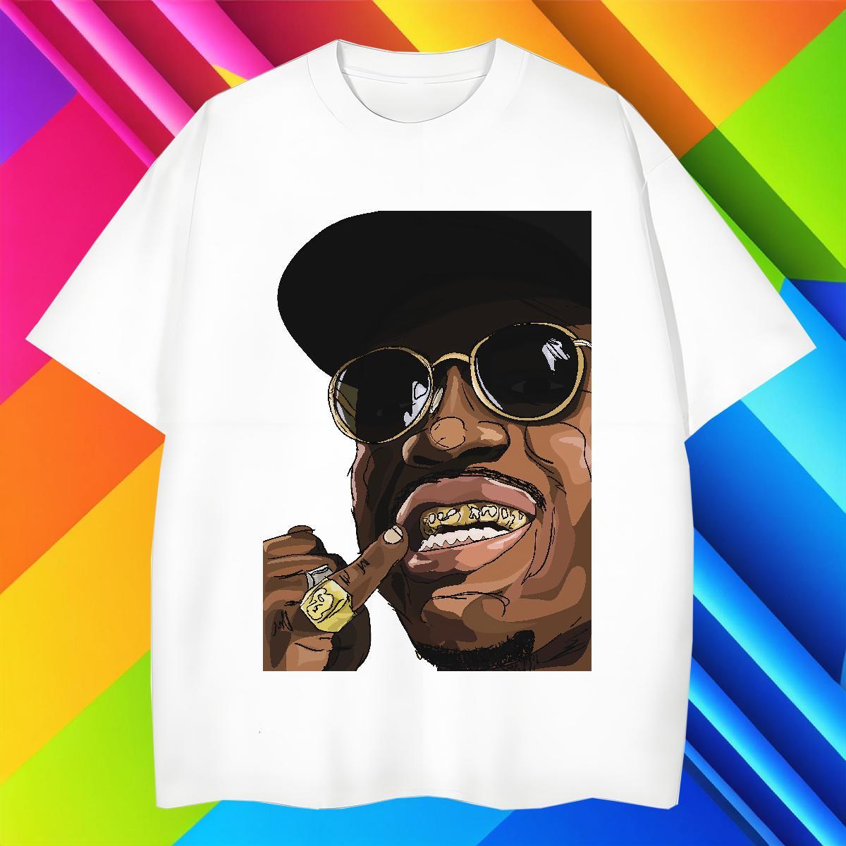 Unisex happy Men T Shirts Street Men Tshirts 230g 100% Cotton Casual New O-Neck Short Sleeve Skull Tops Shirt