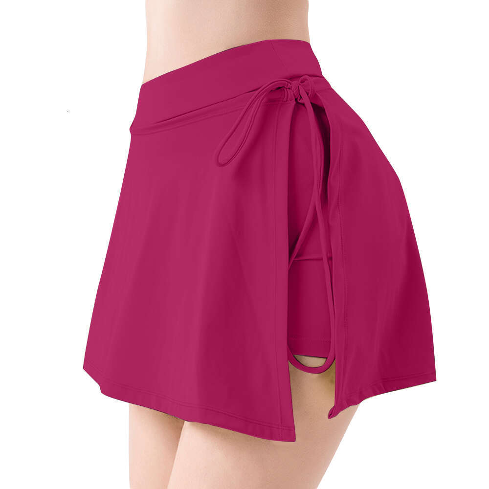 Tennis 2022 Skort with Pocket Women Badminton Sport Dance Gym Yoga Running Workout Golf Fiess Split Shorts Skirts