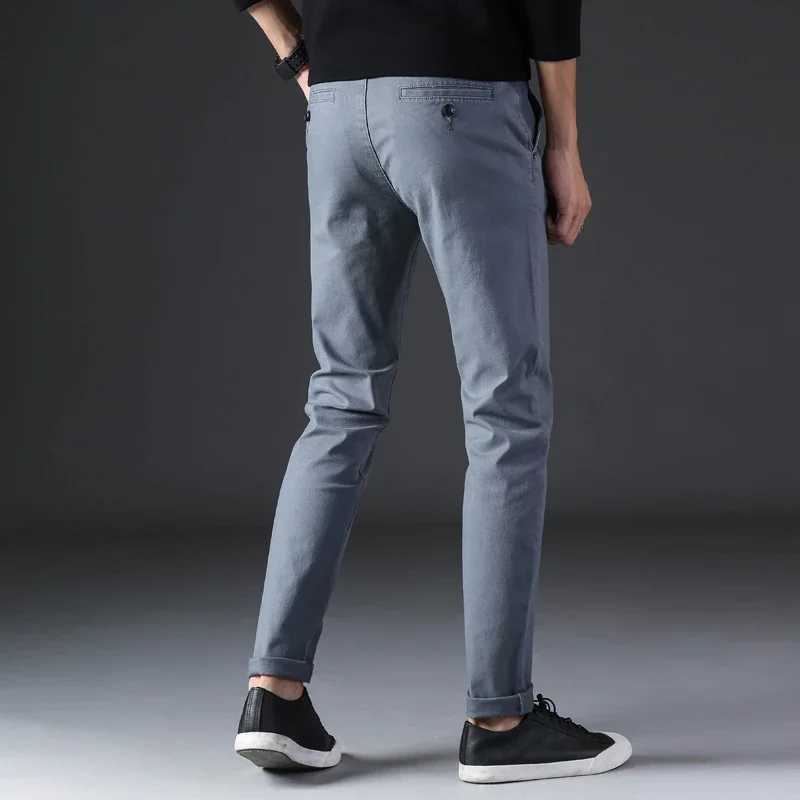 Mens luxury clothing casual pants mens cotton ultra-thin striped Chinos Fashion Trouser mens fashion brand basic mens pants 2023W240725