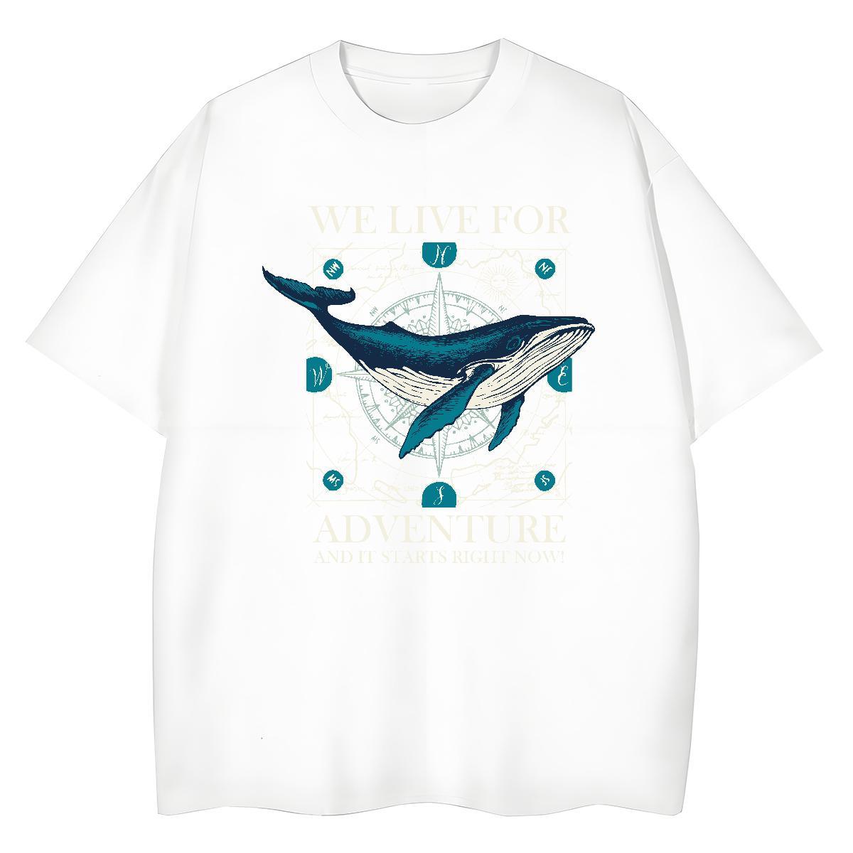 Cool T Shirts Men fish Short Sleeve O-Neck Casual Beach Black White 100% Cotton 230g Men Tshirts New Top Tees