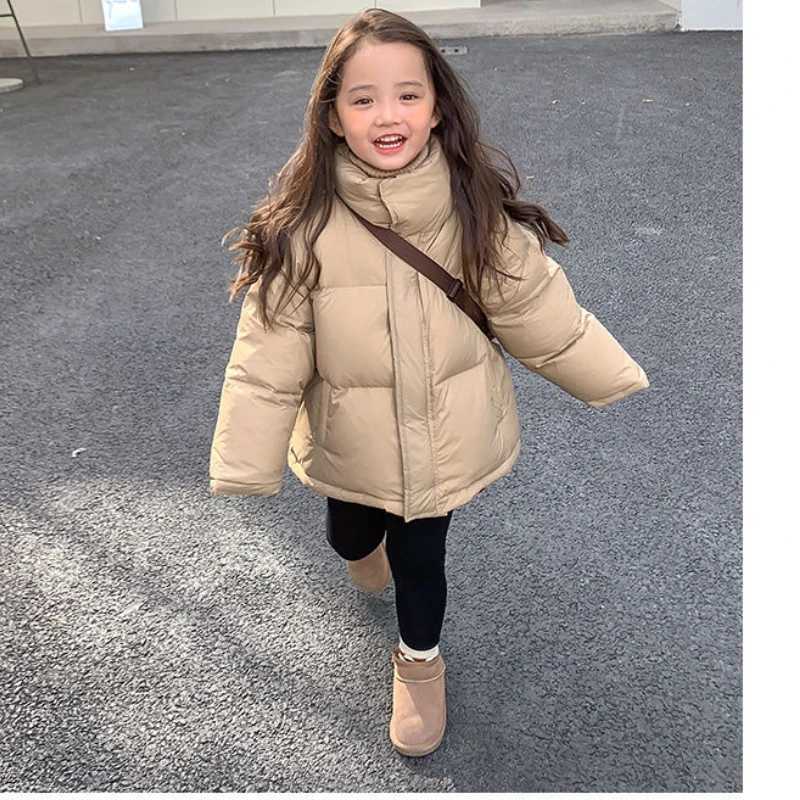 2023 Korean Childrens Clothing Girls Winter Coat Childrens Winter Jacket Childrens Clothing Thickened Warmth W240814