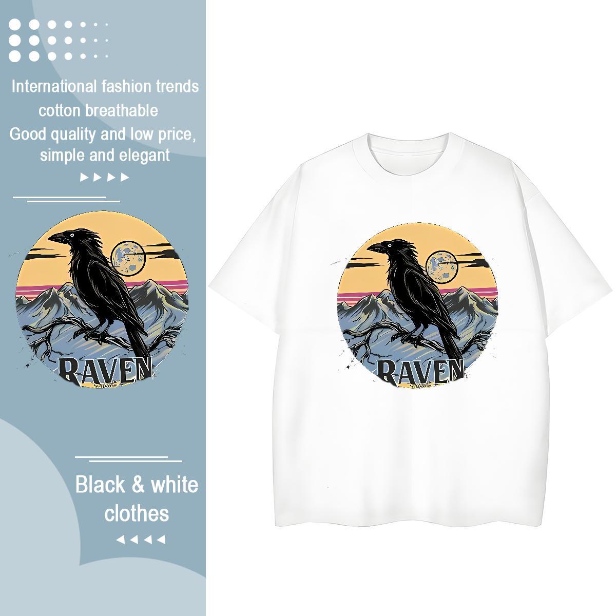 Designer T Shirt For Man eagle O-Neck Short Sleeve Street wear Hip Hop DIY Anime 230g Cotton Couples T Shirts Fashion Polos