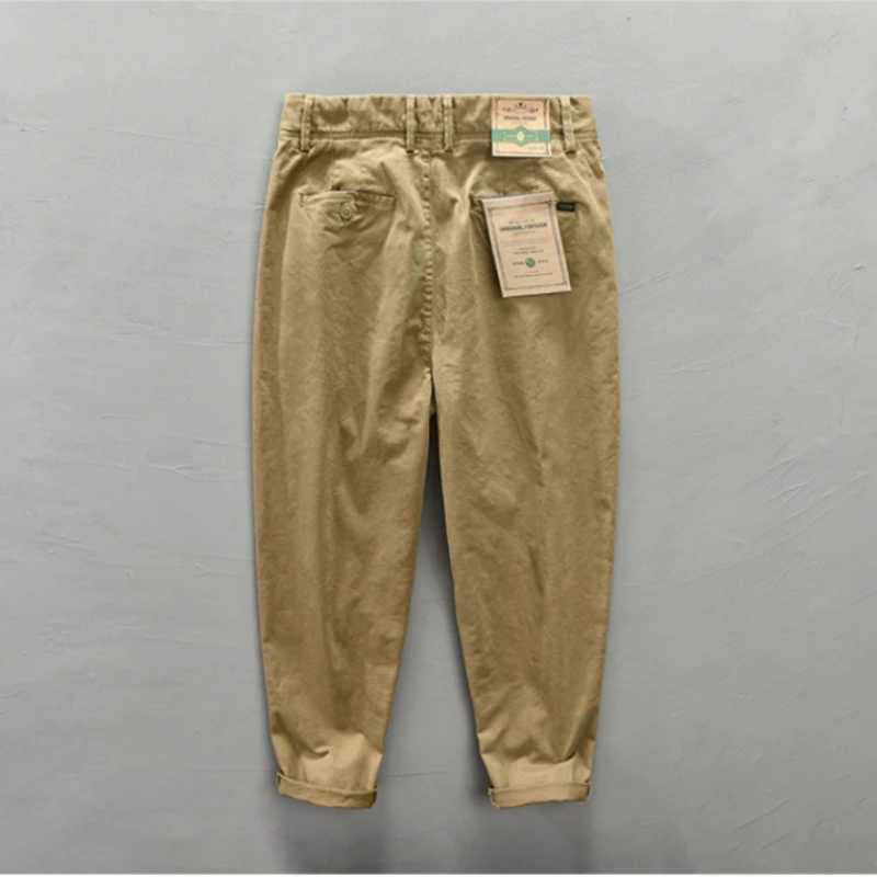 Cotton Casual Outdoor Trouser Business Casual Mens Solid Color 97% cotton breathable sweat absorbing daily casual Trouser.W240725