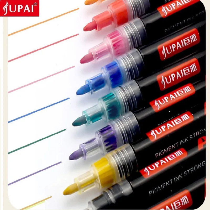 JUPAI Plumones Colores Markers Acrylic Posca Colorful Advertising Painting School Stationery Ceramic Glass Graffiti Waterproof 240813