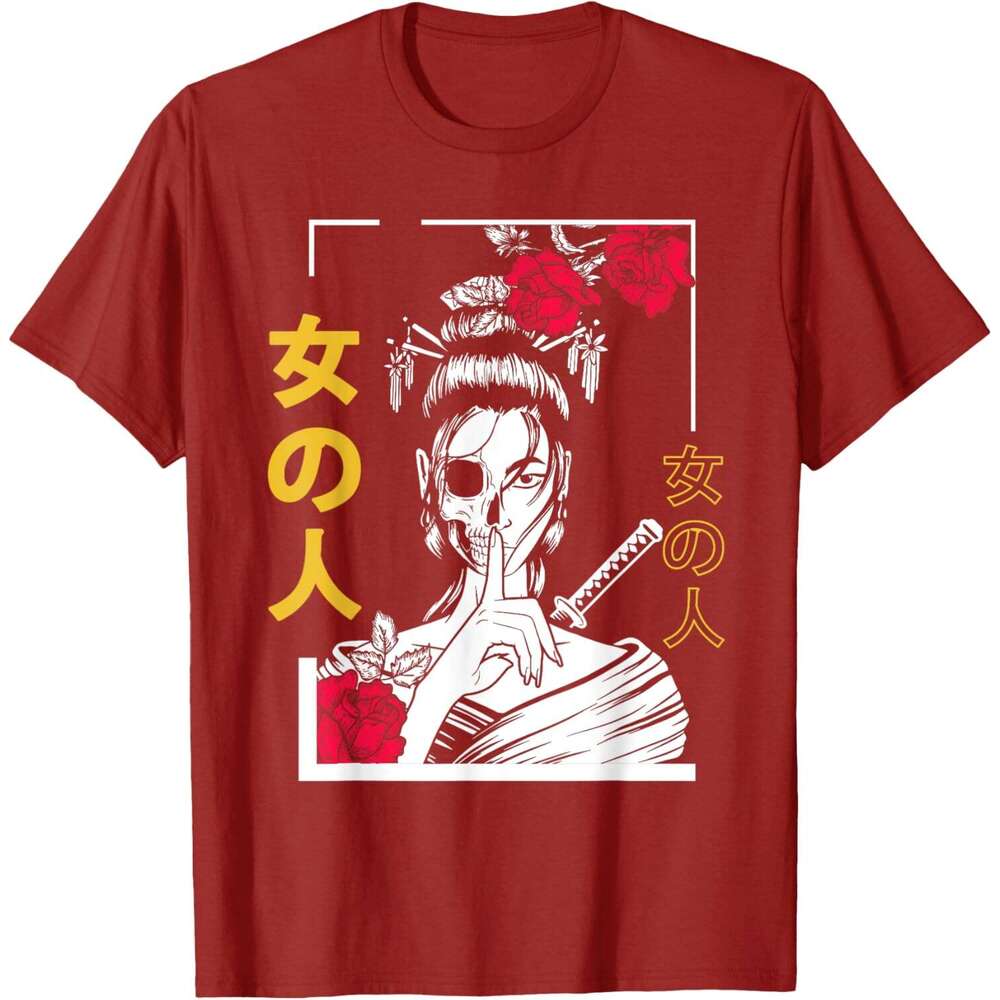 25ss T shirt for Mens Japanese Samurai Floral Warrior Geisha Woman Tokyo Anime T-Shirt Shirts Tshirt Graphic Tee Casual Tops Short sleeve Free shippin