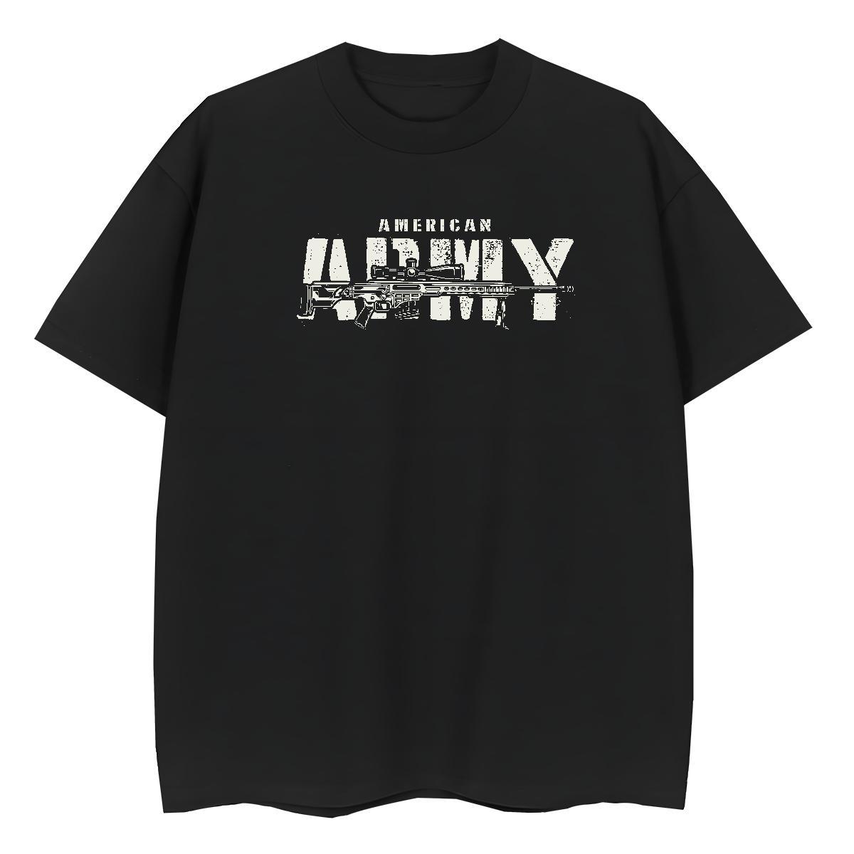 Classic Men T Shirts pistol Breathable Short Sleeve Home Outdoor Plus Size Custom 230g 100% Cotton Men Tops Tees Fashion New Clothes