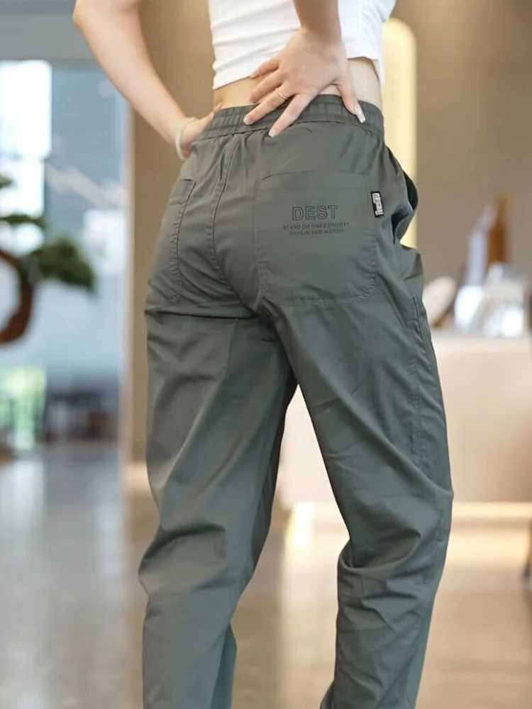 2024 Summer Mens Thin Breathable Outdoor Pocket Casual Work Pants Fashion Loose Color Harlan Pants Oversized PantsW240725