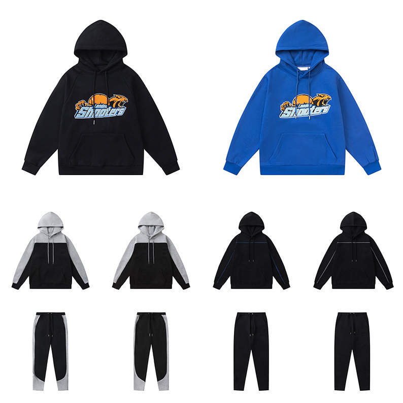 Designers Womens Mens Hoodies Pants a Sets Winter Full Print Hip Hop Loose Sweatshirts Sweatpants yo3123