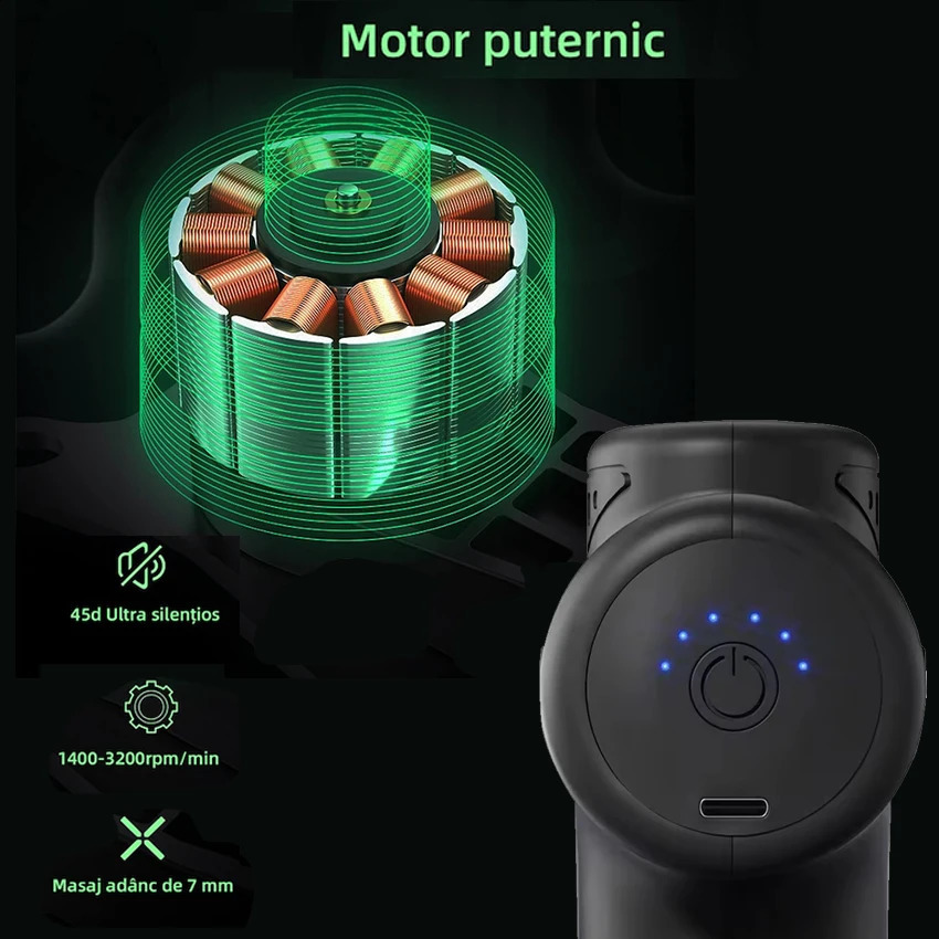 Professional 8 Heads Portable Fascia Massage Gun Machine Muscle Relaxation Electric Neck Massager Vibrator Masajeador Device 240808