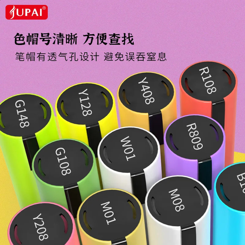JUPAI Plumones Colores Markers Acrylic Posca Colorful Advertising Painting School Stationery Ceramic Glass Graffiti Waterproof 240813