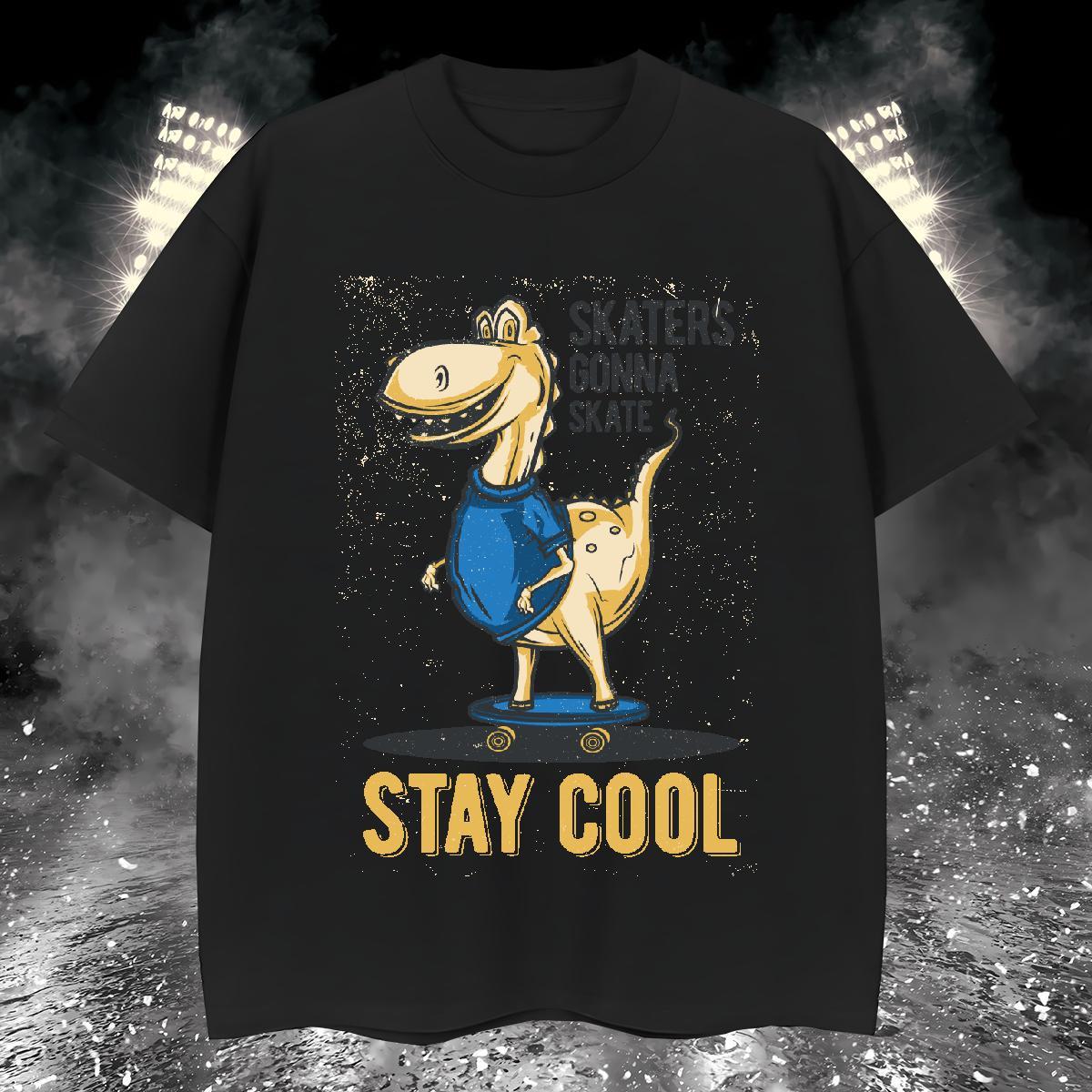 Cool Design Men T Shirts dinosaur Pure Cotton Casual Beach Custom Big Size 230g 100% Cotton Men Tees Factory Direct Polos