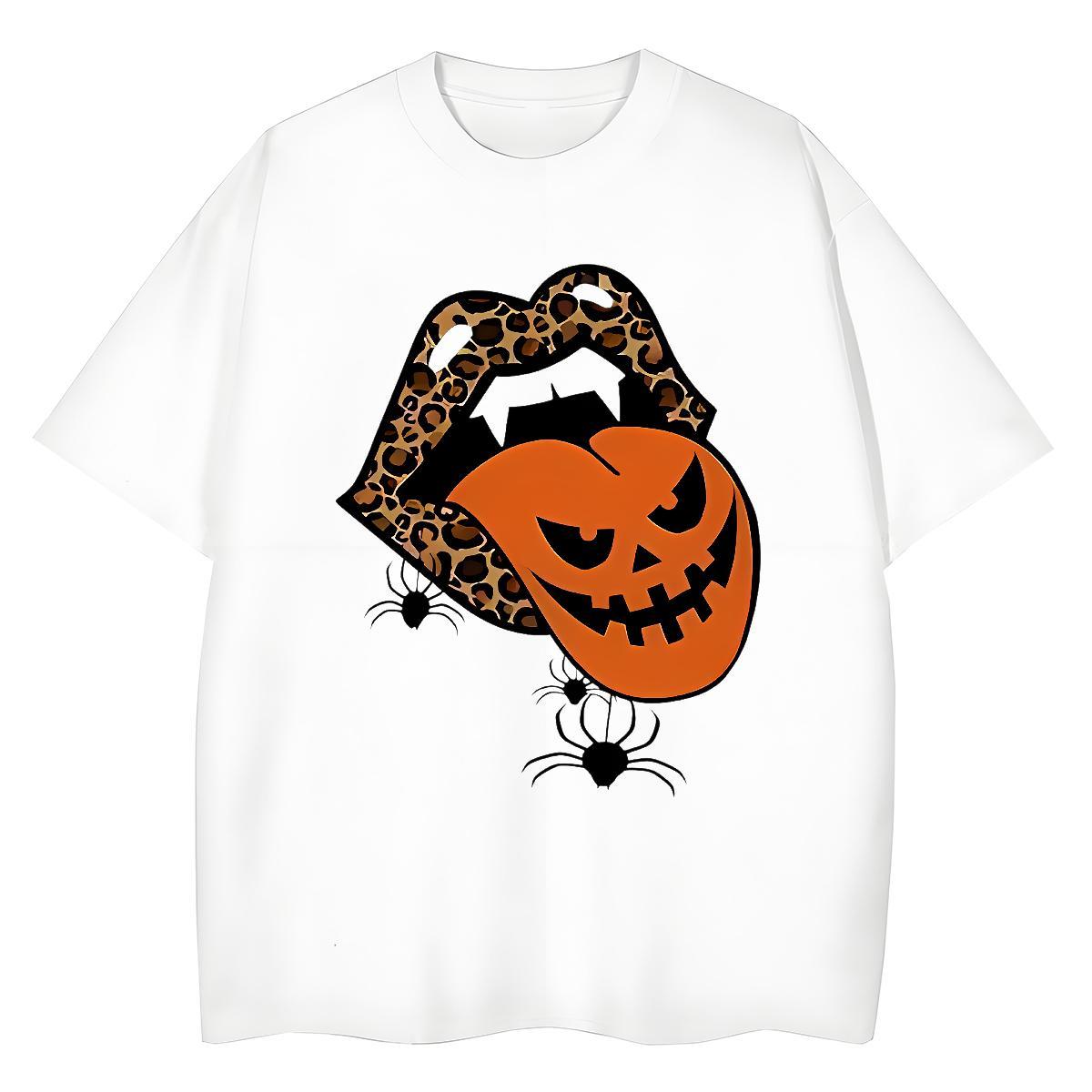 Designer T-Shirts for Men pumpkin Breathable Hip Hop Street Asian Size 230g Cotton Men Clothes T-Shirt Free Shipping Tees