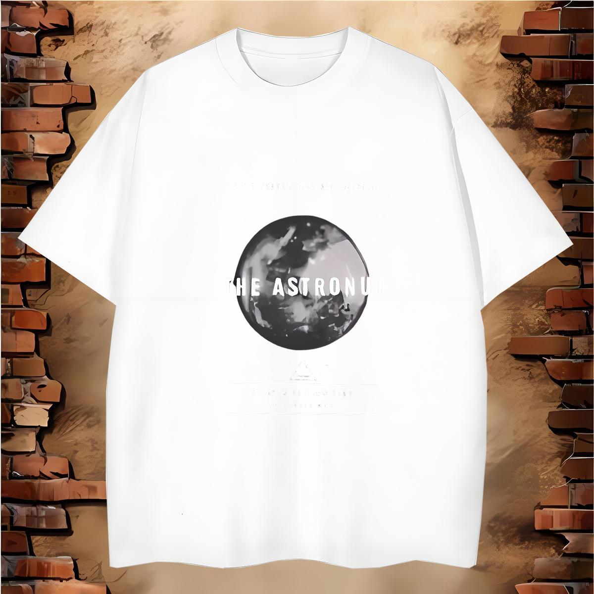 Popular letter T Shirt For Man Street Casual Men Clothes T-Shirt 230g 100% Cotton Designer Crew Neck Breathable DIY Tops Shirt