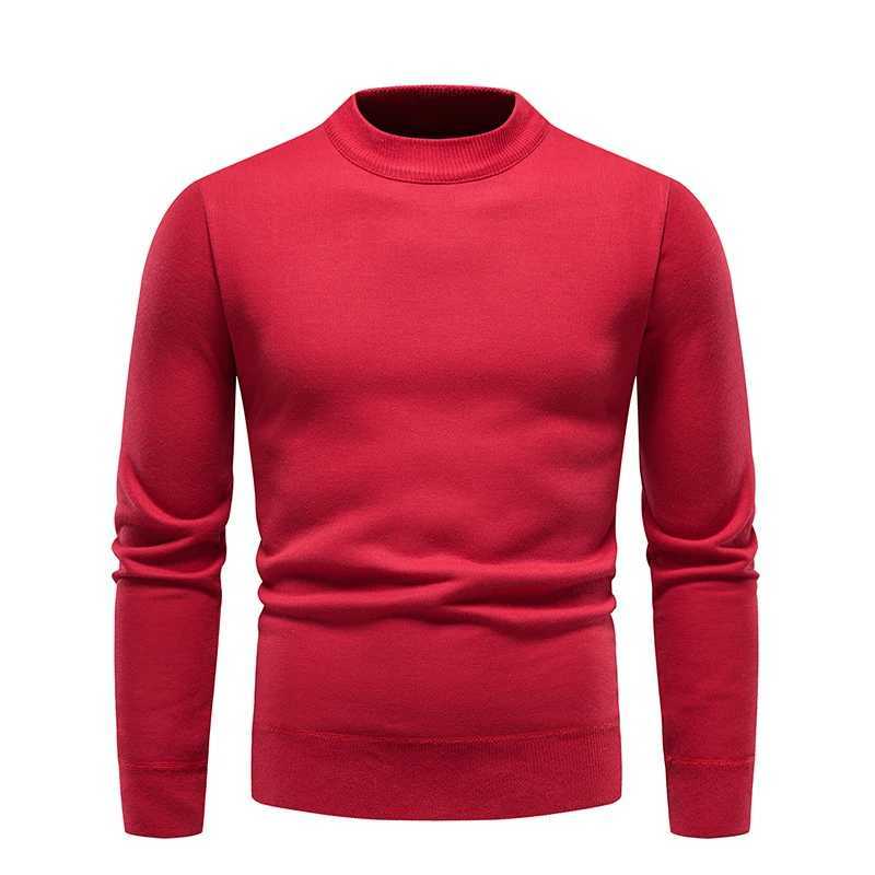 Sweater Men Autumn Winter Jumper Fleece Thickened New Korean Knitwear O-neck Solid White Black Cold Blouse Bottom Shirt ClothesXJ240814