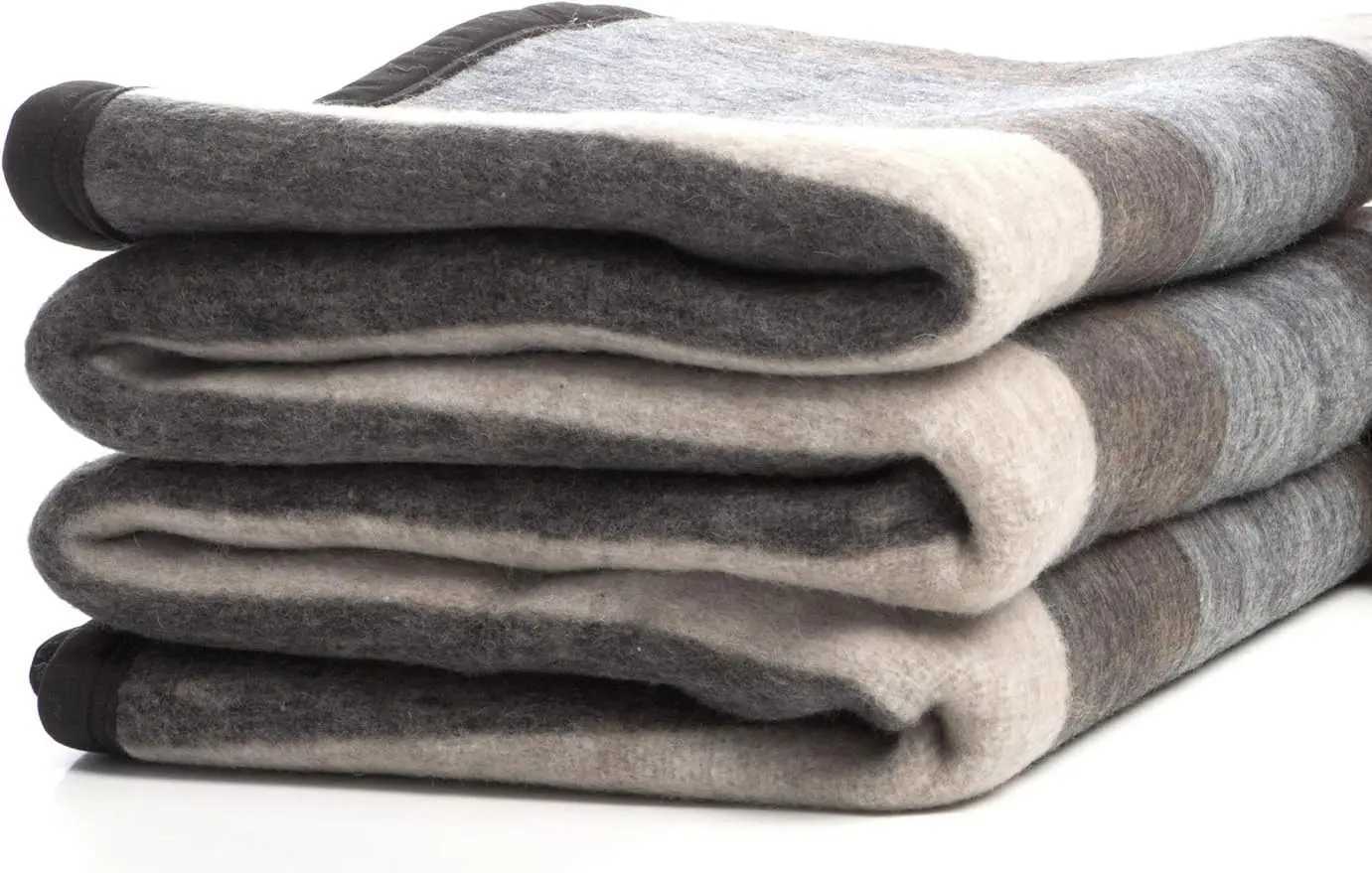 Y100% Natural Alpaca and Merino Wool Blanket Andean Collection - Thick Soft and Warm Rustic Woven Blanket Y240815