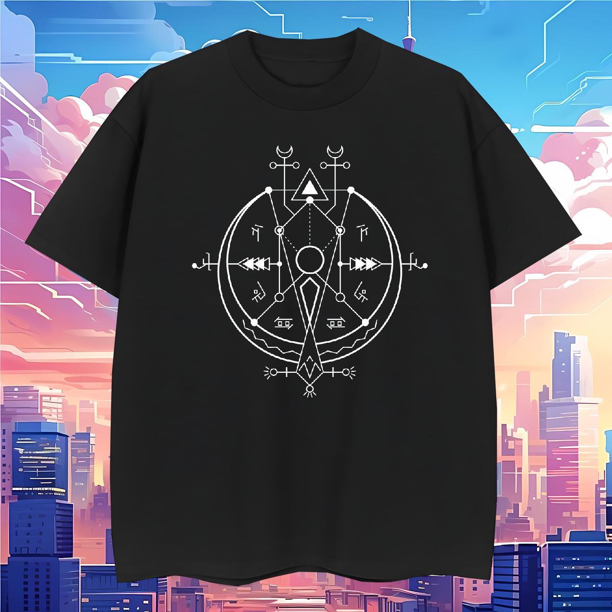 Man T Shirts 230g Cotton Geometric line Hip Hop Round Neck Short Sleeve Customized Print Men Clothes T-Shirt New Designer Cool Design Tees Shirts