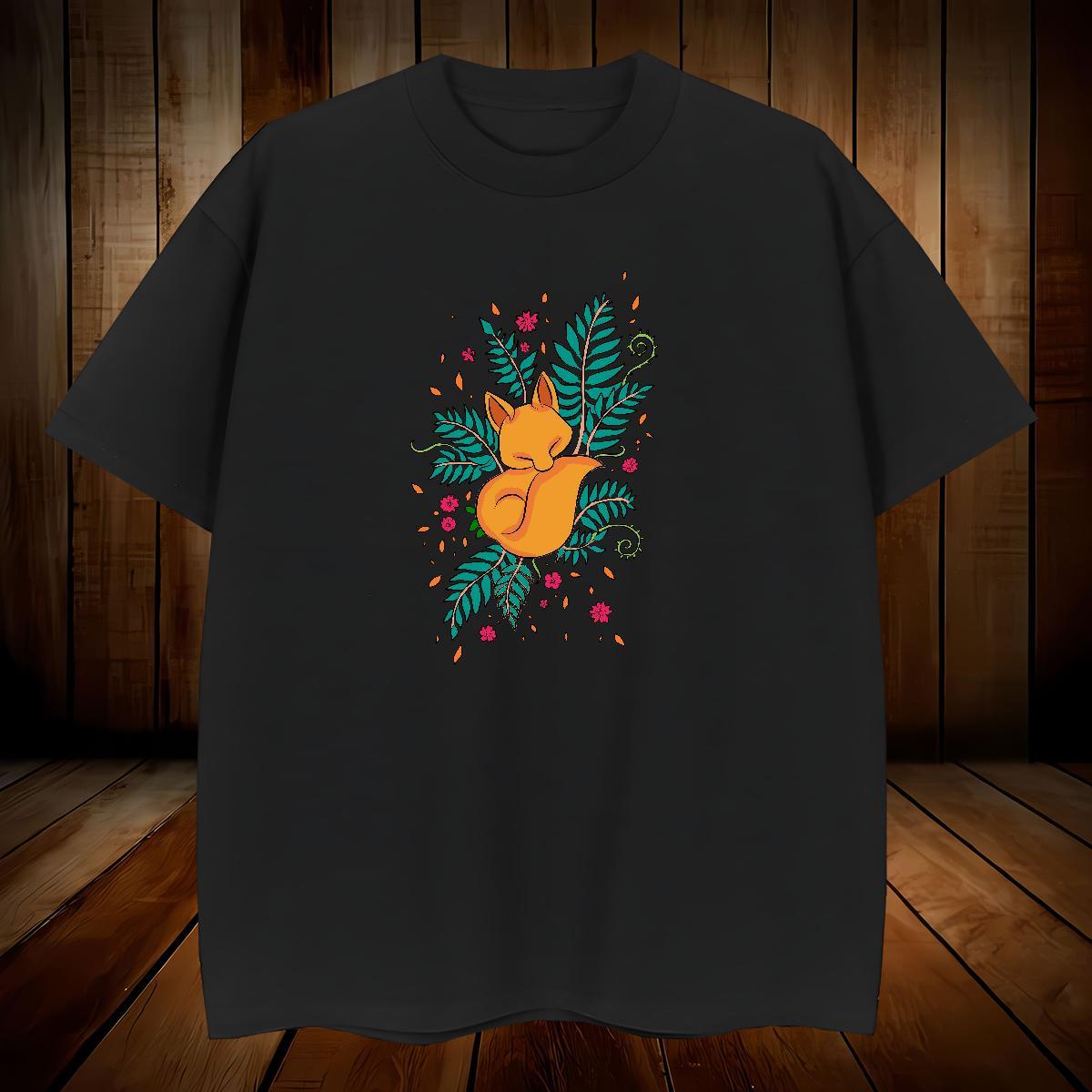 T-Shirts for Men 230g Pure Cotton fox Street Wear O Neck Short Sleeves Oversized Men Tshirts Stylist Unisex Tops